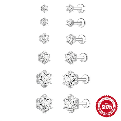 Canner Moissanite Stud Earrings 925 Sterling Silver