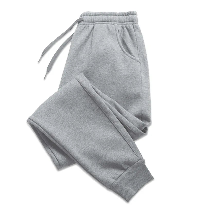 Men's Casual Polyester Sweatpants for Gym and Jogging