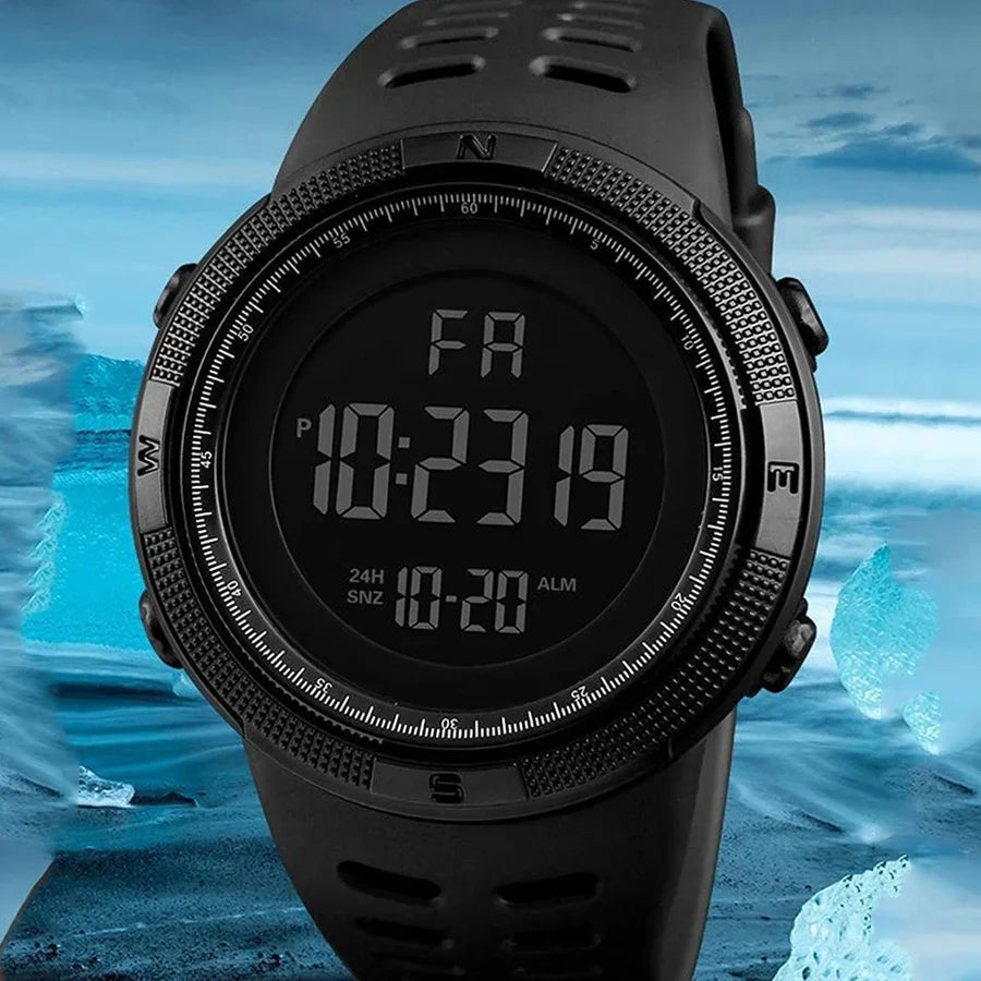 Men's Military Sports LED Digital Watch with Luminous Features
