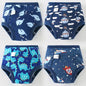 4PCS Reusable Cotton Baby Diapers for Potty Training