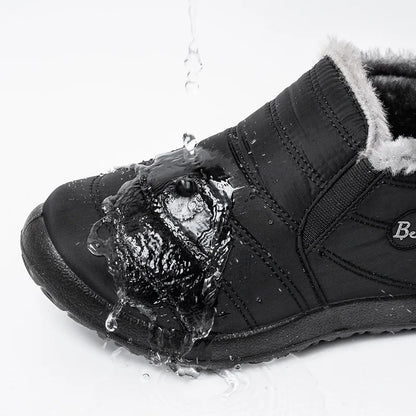 Waterproof Plush Ankle Snow Boots for Women