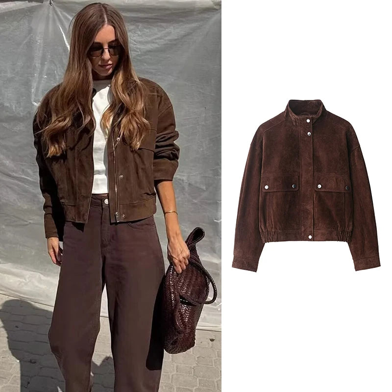 Women's Slim Warm Jackets with Big Pockets