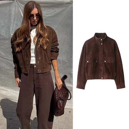 Women's Slim Warm Jackets with Big Pockets
