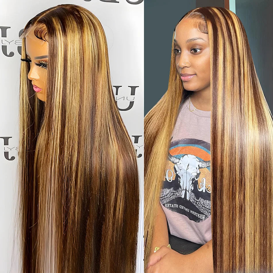 Blonde Ombre Brazilian Human Hair Lace Front Wig