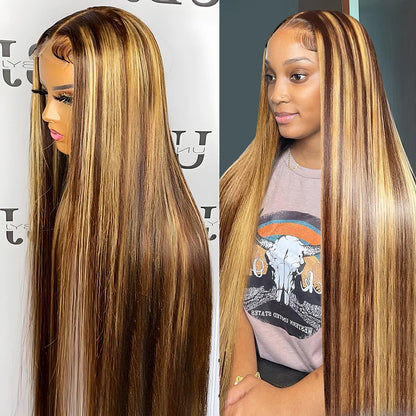 Blonde Ombre Brazilian Human Hair Lace Front Wig
