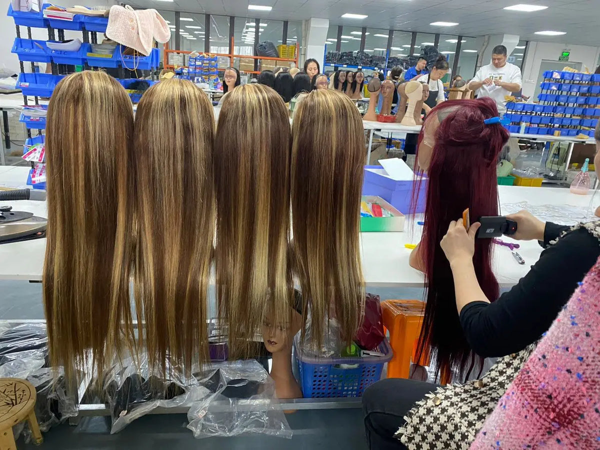 Blonde Ombre Brazilian Human Hair Lace Front Wig