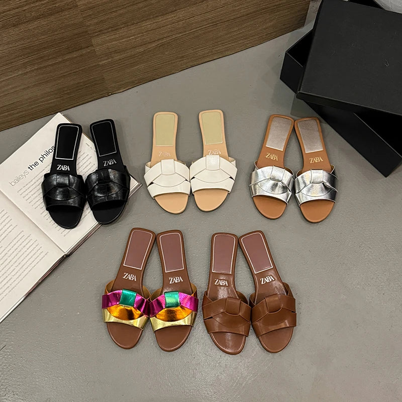 Summer Women's Solid Color PVC Slippers