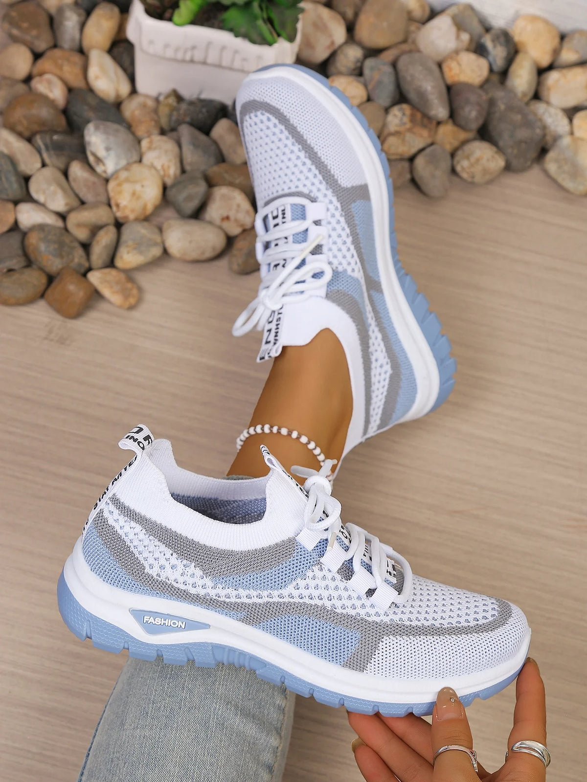 Women's Double-Color Canvas Work Sneakers