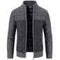 Men's Slim Fit Stand Collar Zipper Jacket