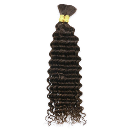 Deep Wave Bulk Human Hair 100g for Braiding