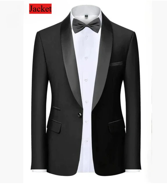 Men Slim Fit Tuxedo Suit for Weddings and Parties