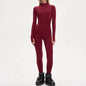 Women's Ski Suit with Fur Hood and Zippers