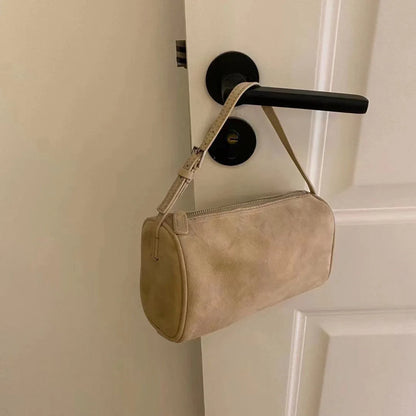 Soft Cowhide Mini Crossbody Bag with Split Leather