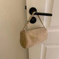 Soft Cowhide Mini Crossbody Bag with Split Leather