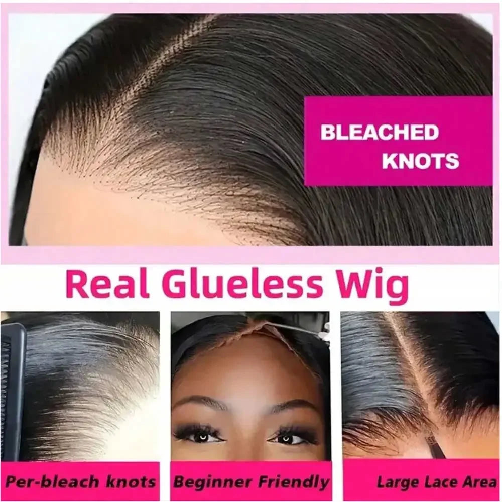 Straight Human Hair Lace Front Wig 40 42 Inch