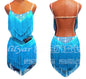 Latin Dance Dress with Rhinestones and Tassels in Red and White