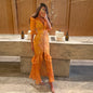 Elegant Printed A-Line Women's Dress in Polyester