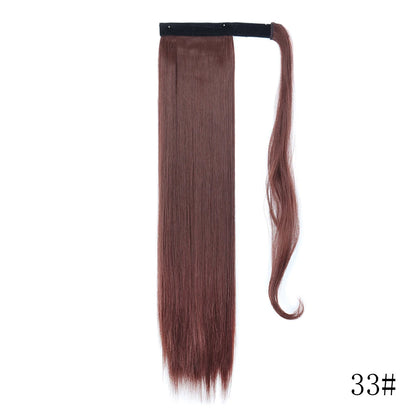 Long Straight Clip-in Ponytail Hair Extension Black