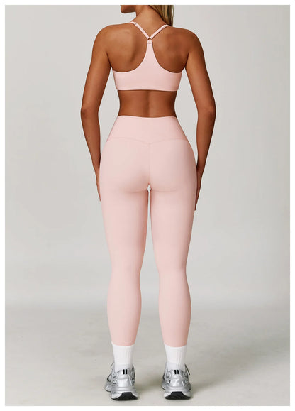 Yoga Suit Sports Set for Women Long Sleeve Athletic Wear