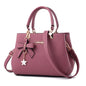 Elegant Plum Bowknot Crossbody Bag for Women