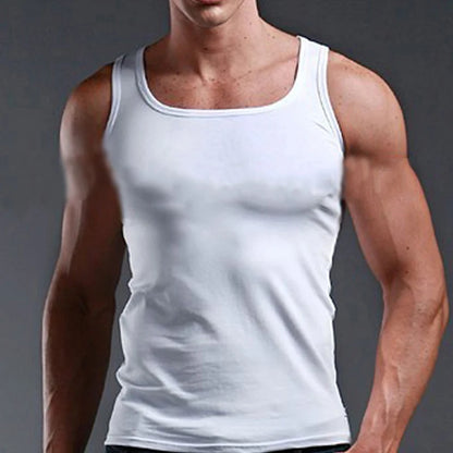 Plus Size Men Tank Tops Sleeveless Cotton Blend Vests