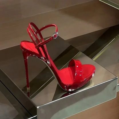 Elegant Open Toe High Heeled Sandals for Women