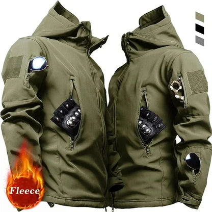 Men's Hooded Tactical Waterproof Bomber Jacket
