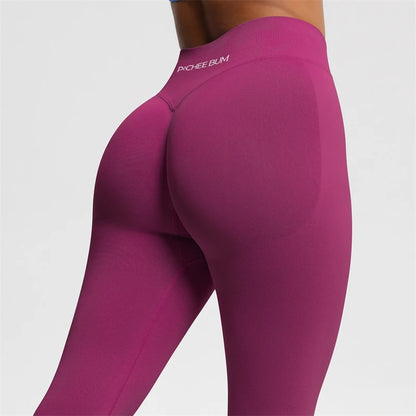 Women Seamless Bum Shaping Leggings Fitness Pants