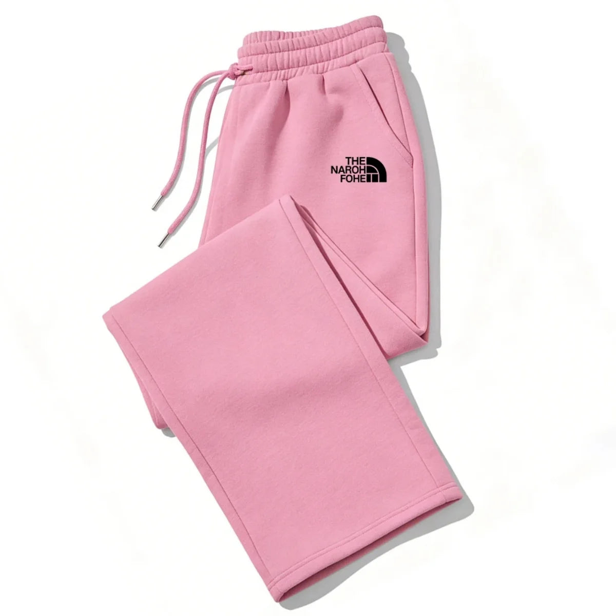 Womens Fleece Straight Leg Joggers Casual Pants