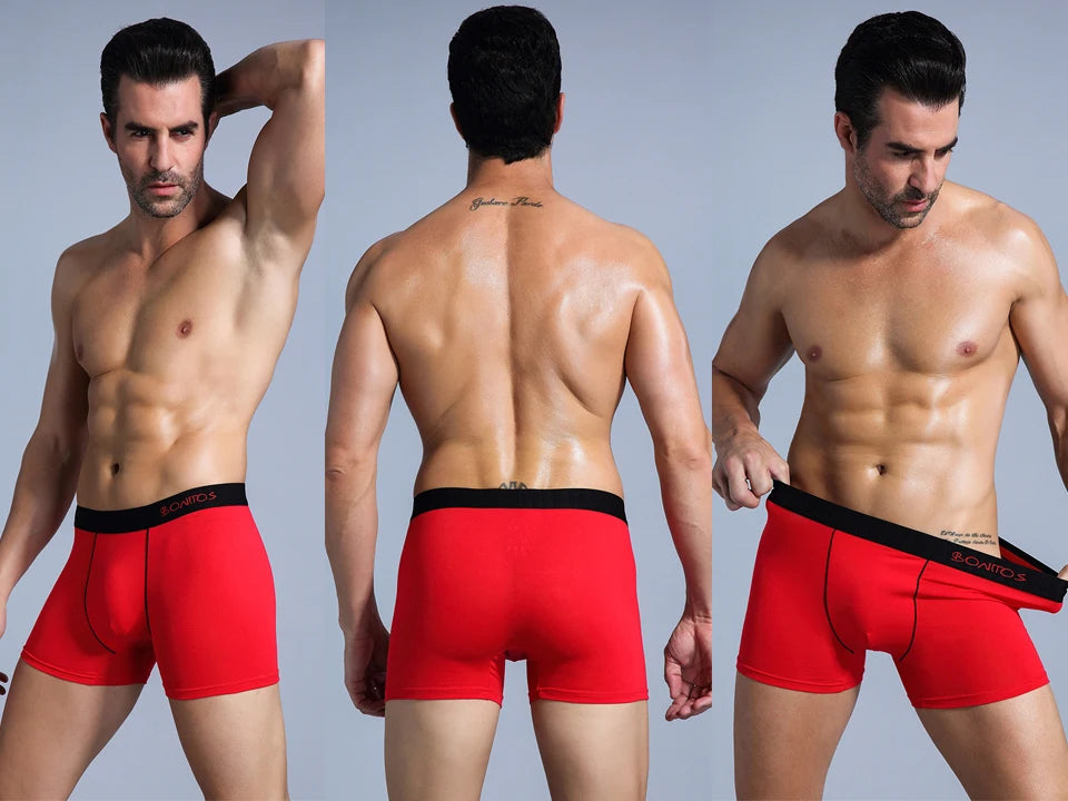Men's Cotton Boxer Shorts Underwear Set of 5