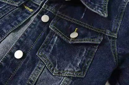 Women Cotton Denim Jacket Casual Spring Autumn Coat