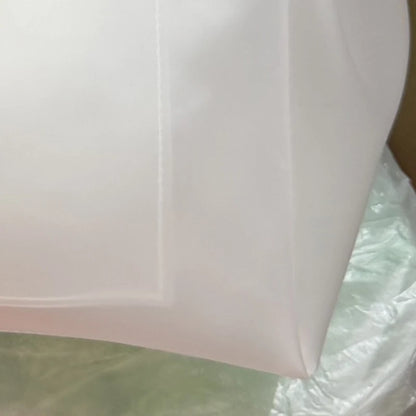 Women Jelly Bag TPU Transparent Tote Shoulder Bag Pink