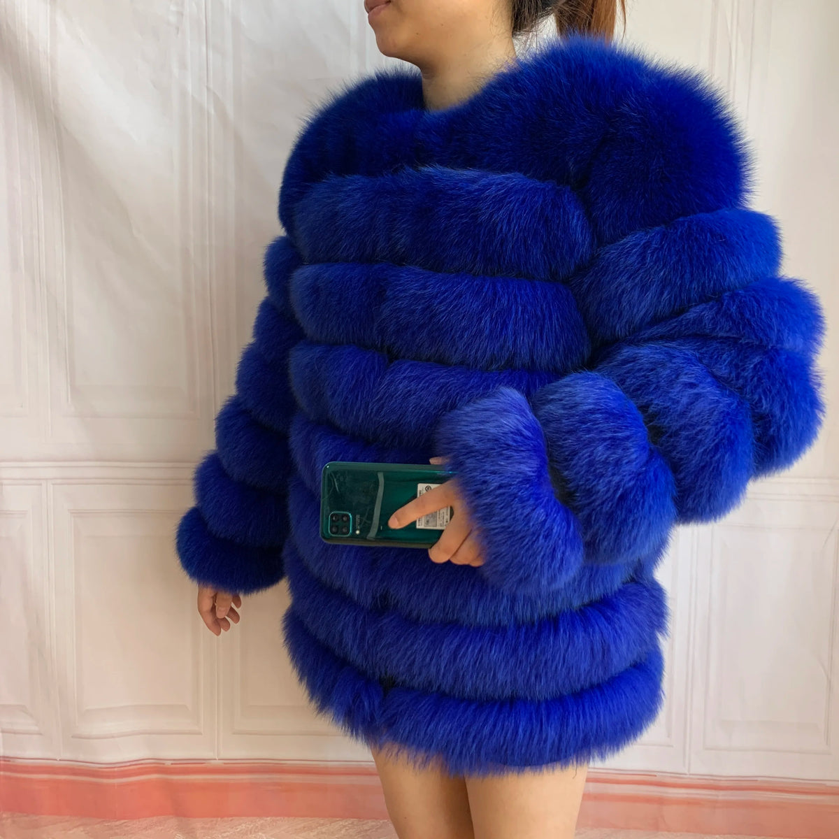 4in1 Real Fox Fur Coat for Women