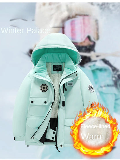 Winter Skiing Suit for Boys and Girls, Waterproof Polyester