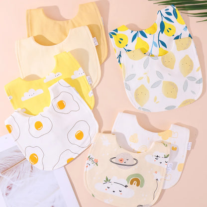Soft Cotton Baby Bibs Burp Cloths Set U Shape