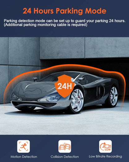 1080P Dash Cam with IR Night Vision and Loop Recording