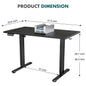 JHK Electric Adjustable Height Standing Desk for Office