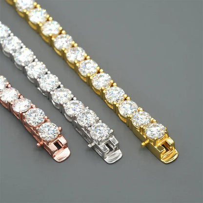 Moissanite Tennis Bracelet 925 Sterling Silver Unisex