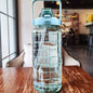 2 Liters Portable Plastic Travel Water Bottle with Straw