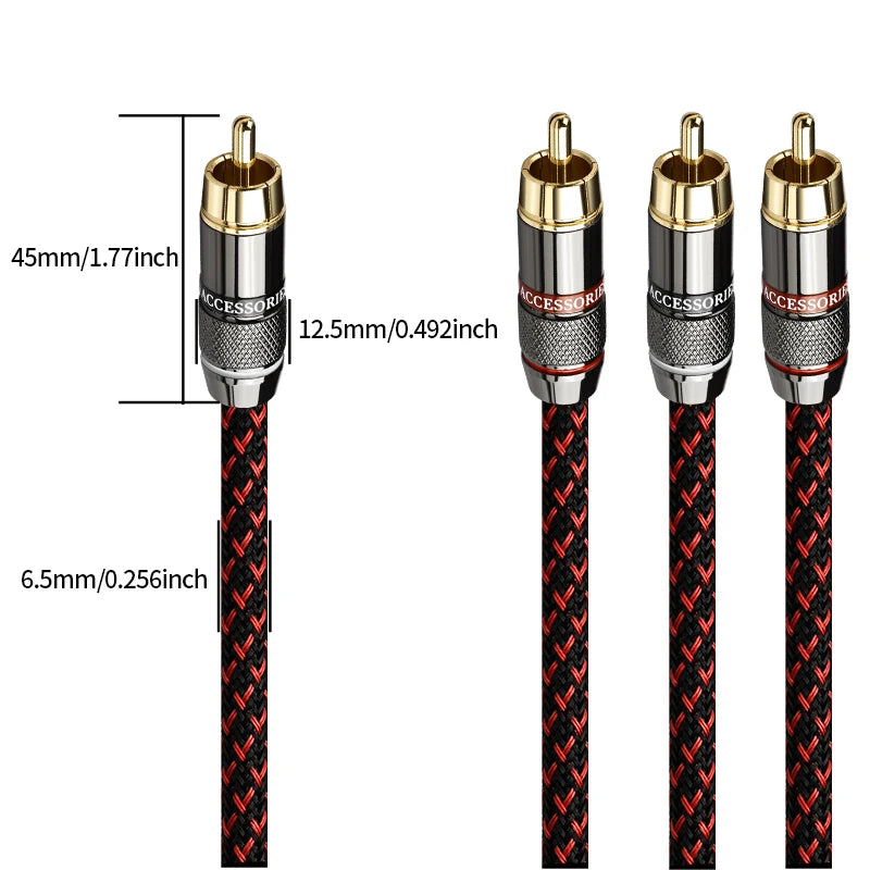 Hi-Fi Stereo RCA Audio Cable