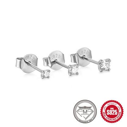 Canner Moissanite Stud Earrings 925 Sterling Silver
