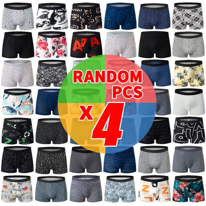 Men's Printed Fashion Boyshorts Plus Size Swim Trunks