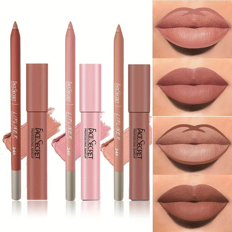Matte Lipliner and Lipstick Set Waterproof Long Lasting