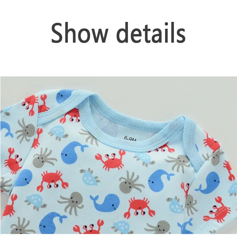 Baby Bodysuit Summer Romper for Newborns 0-12M