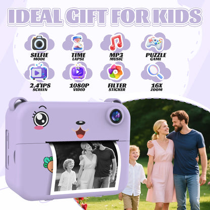 Children Digital Camera 1080P HD Dual Lens Toy