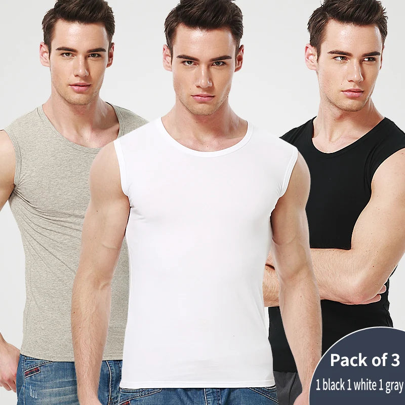 Men's Cotton Tank Top for Casual Sports Wear