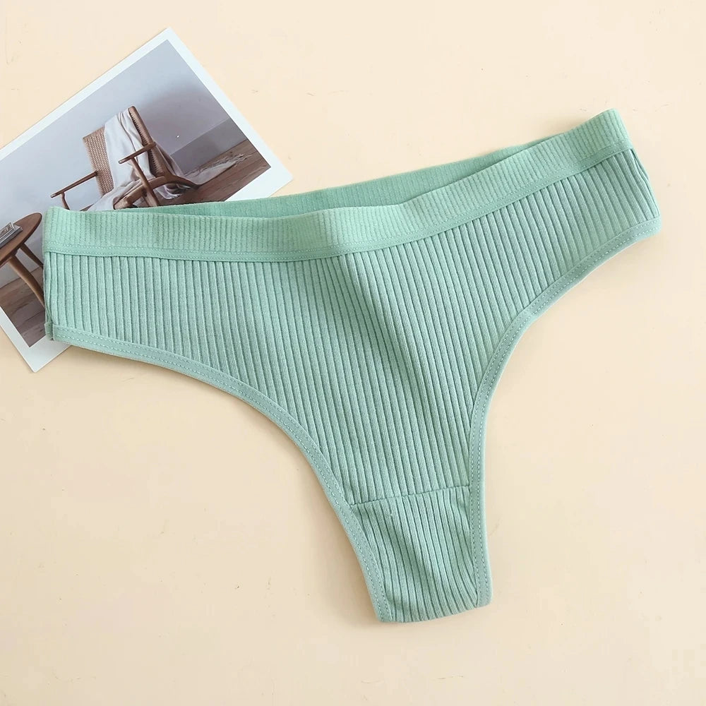 Women's Cotton Low Waist Briefs 3Pcs Set