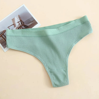 Women's Cotton Low Waist Briefs 3Pcs Set