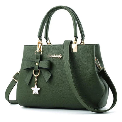 Elegant Plum Bowknot Crossbody Bag for Women