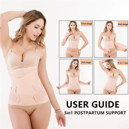 3in1 Postpartum Belly Band for Women